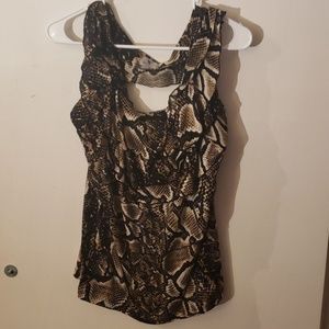 Snake skin pattern halter